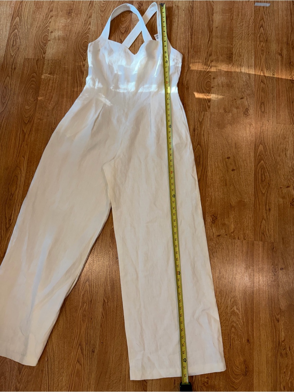 Vintage NWT Escada Cream Linen Jumpsuit - Picture 9 of 13